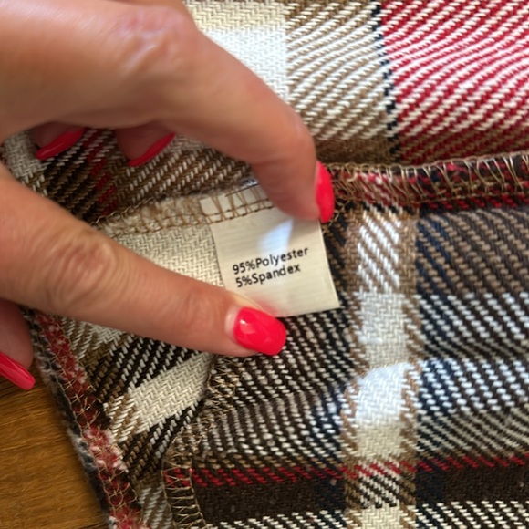 *last chance* Amazon Yeokou | Women’s red & white plaid shacket w/ buttons - Picture 12 of 16